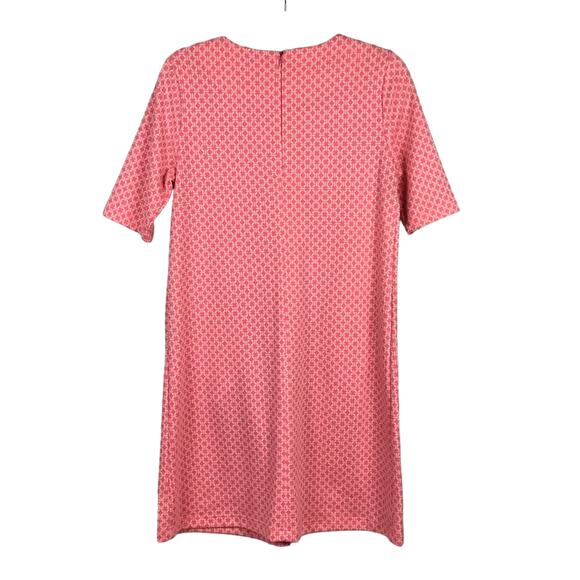 Tyler Boe Cindy Dress Retro 70s Pink White Flamingo Circle Geometric Mini sz S - Picture 4 of 9